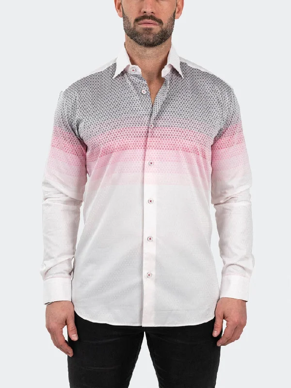 Maceoo Stretch Shirt | Fibonacci Jacqdegrade Pink Vacation