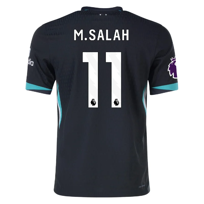 Nike Liverpool Authentic Mohamed Salah Away Jersey w/ EPL Patch 24/25 (Night Forest/Washed Teal) Casual Men's Loose Nike Liverpool Authentic Mohamed Salah Away Jersey w/ EPL Patch 24/25 (Night Forest/Washed Teal) Casual Men's Loose
