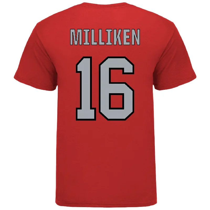 Ohio State Buckeyes Softball Student Athlete T-Shirt #16 Reagan Milliken Sophisticated Men's 