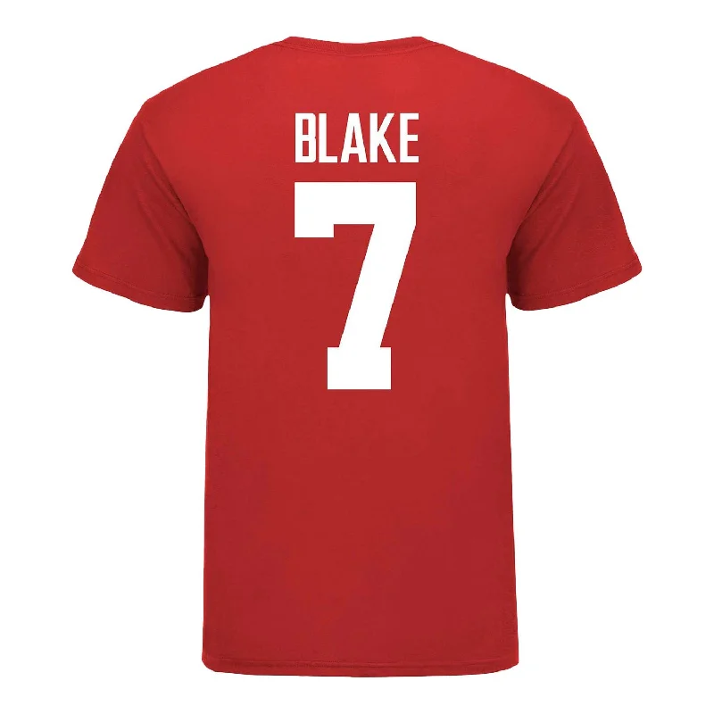 Ohio State Buckeyes Men's Lacrosse Student Athlete #7 Henry Blake T-Shirt Earthy Men's Sustainable 