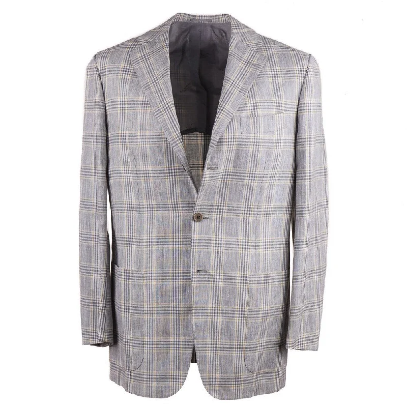 Kiton Cashmere and Hemp Sport Coat Confident Men's Power