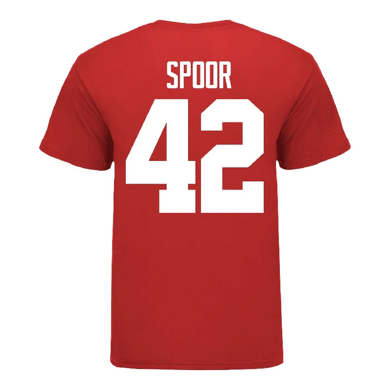 Ohio State Buckeyes Women's Lacrosse Student Athlete #42 Annika Spoor T-Shirt Rugged Men's Outdoor Ohio State Buckeyes Women's Lacrosse Student Athlete #42 Annika Spoor T-Shirt Rugged Men's Outdoor