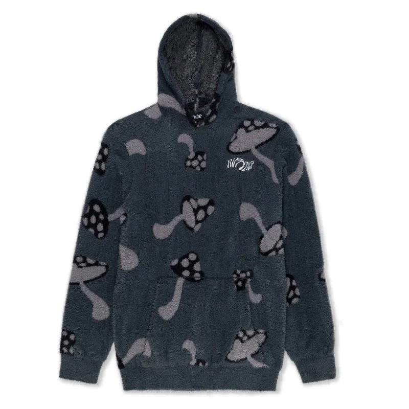 Euphoria Faux Mohair Hoodie (Grey) Cclassic Men's Tweed