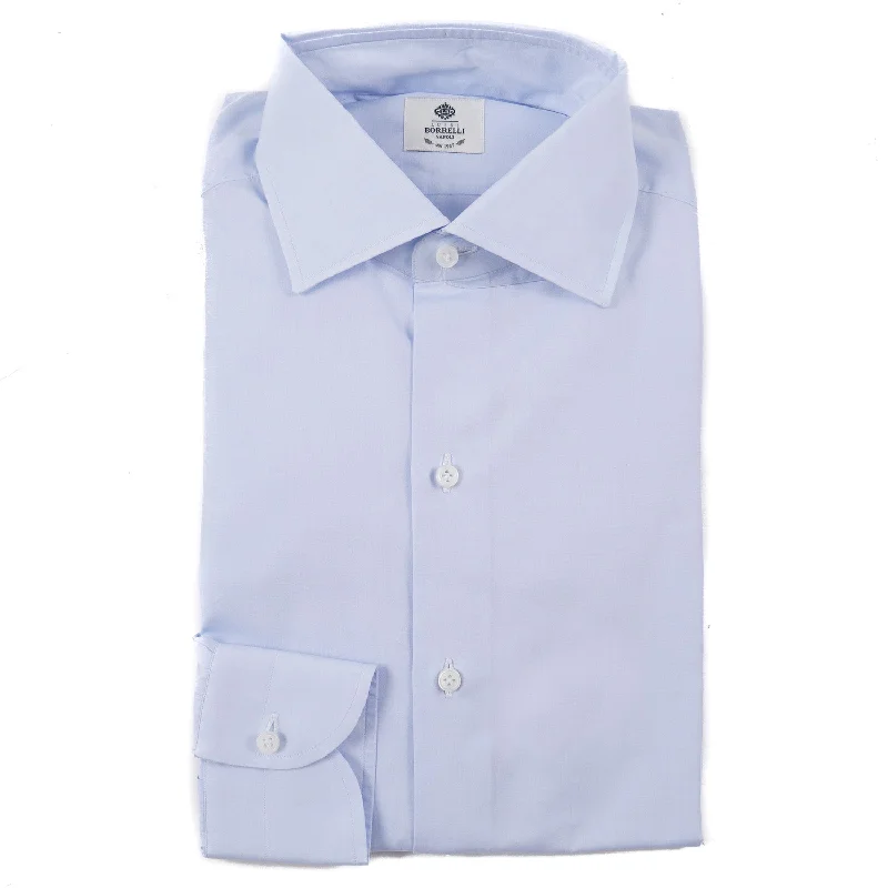 Luigi Borrelli Regular-Fit Cotton Dress Shirt Casual Men's Japanese 