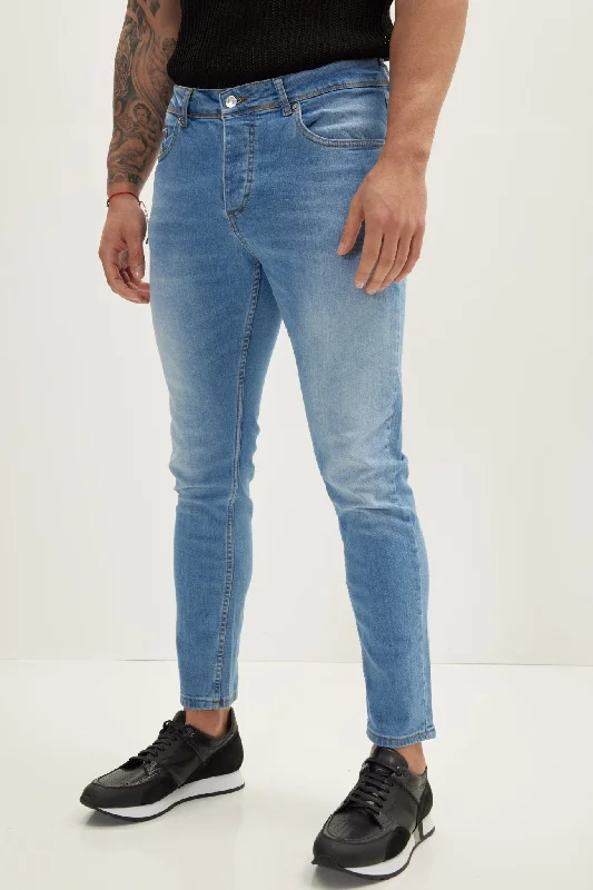 Classic Slim Fit Jean - Ice Blue Vintage Men's 1970S Disco
