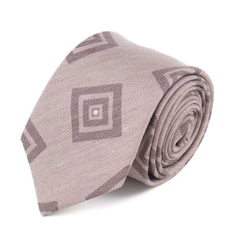 Luigi Borrelli Narrow Printed Silk Tie Gym