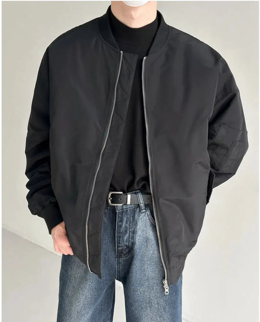 Lightweight Baseball Collar Cotton Jacket Stylish Men's Tropical 
