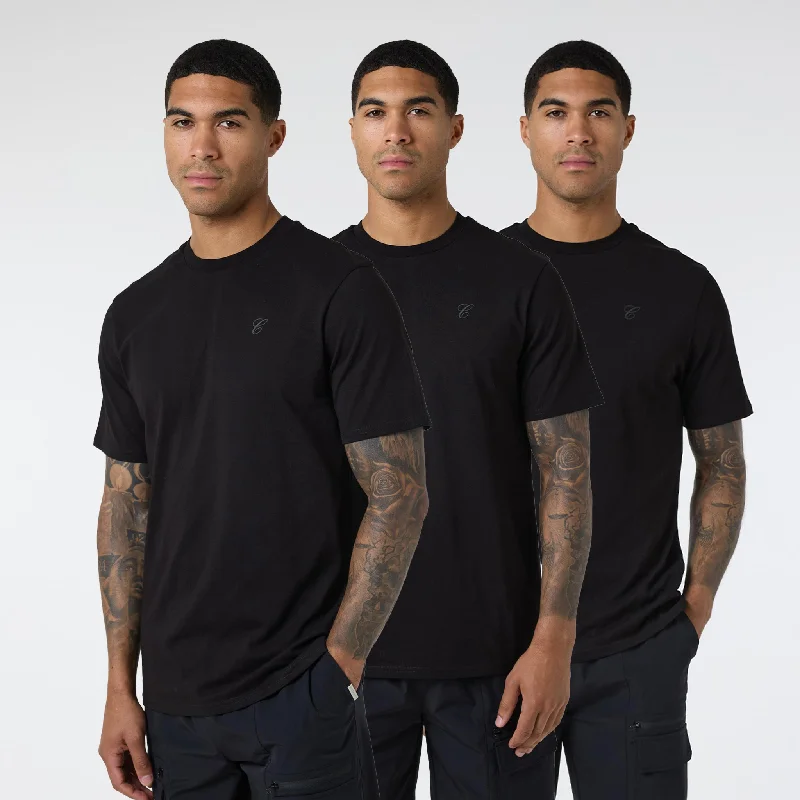 3-Pack T-Shirts | Black Dapper Men's Bow