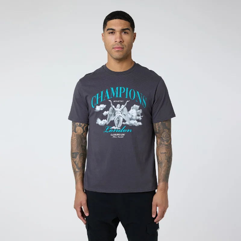 Championship T-Shirt | Charcoal Cozy Men's Sherpa