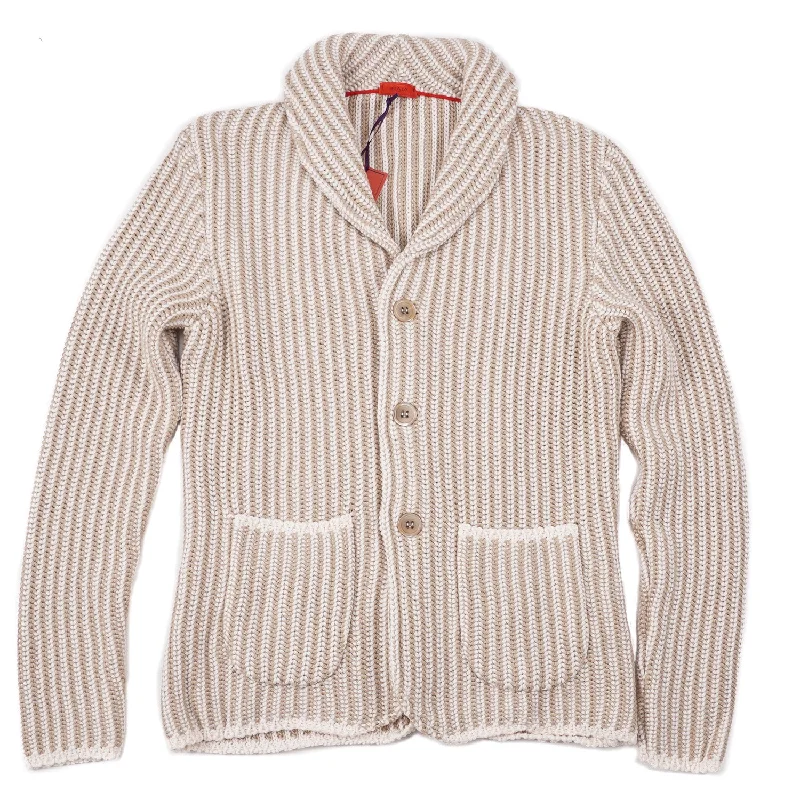 Isaia Slim-Fit Knit Cardigan Blazer Luxurious Men's High