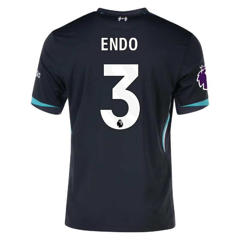 Nike Liverpool Wataru Endō Away Jersey w/ EPL Patch 24/25 (Night Forest/Washed Teal) Luxurious Men's High Nike Liverpool Wataru Endō Away Jersey w/ EPL Patch 24/25 (Night Forest/Washed Teal) Luxurious Men's High