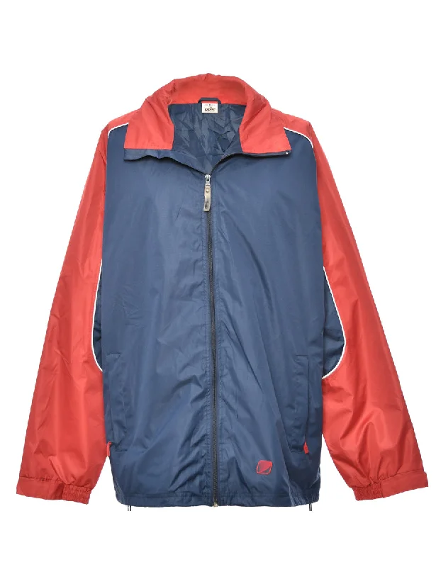 Zip-Front Red & Navy Two-Tone Mountaineering Jacket - XL Laid
