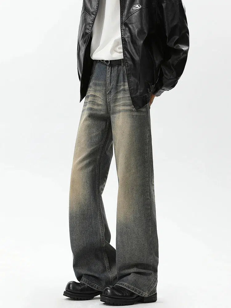 Washed Flared Straight-leg Jeans Lumberjack
