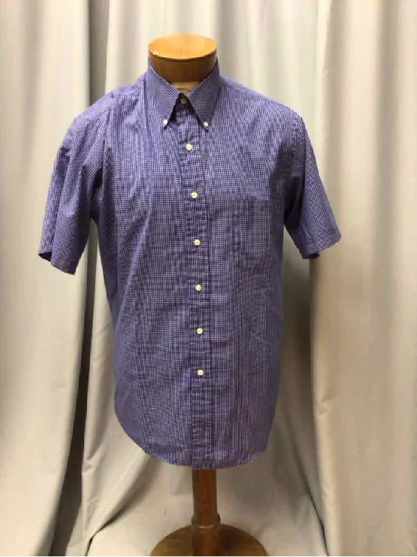 SIZE LARGE VANHUSEN Men's SHIRTS Laid