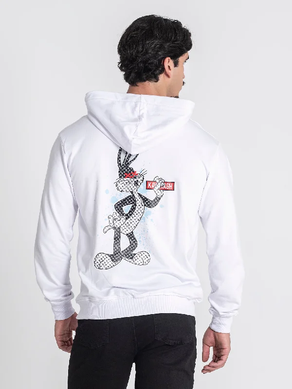 White GK Bunny Hoodie Casual Men's Japanese 