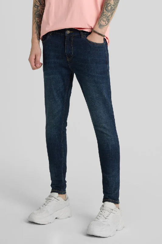 Navy Skinny Fit Jeans Practical Men's Multi