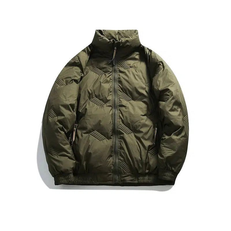 Windproof Cotton-filled Down Jacket Stylish Men's Tropical 