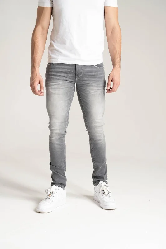 Solutus Premium Stretch Jeans with 3D Crinkle (Grey) Business