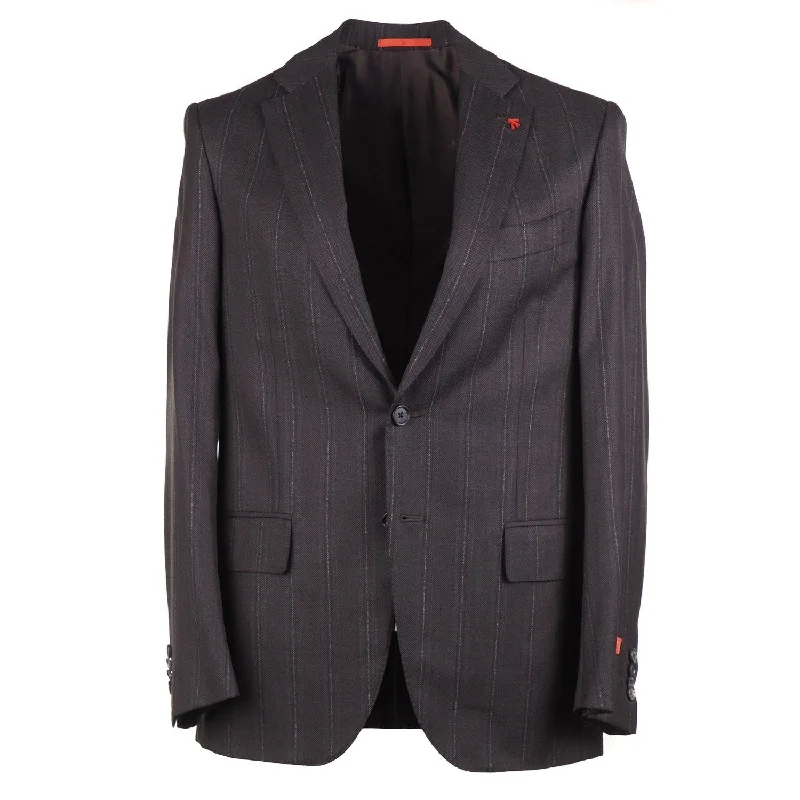 Isaia 'Sanita' Woven Stripe Wool Suit Vacation