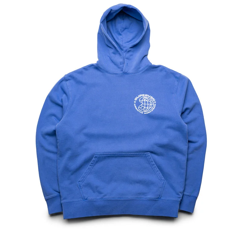 Supervsn Creative Workwear Hoodie - Blue Earthy Men's Hemp