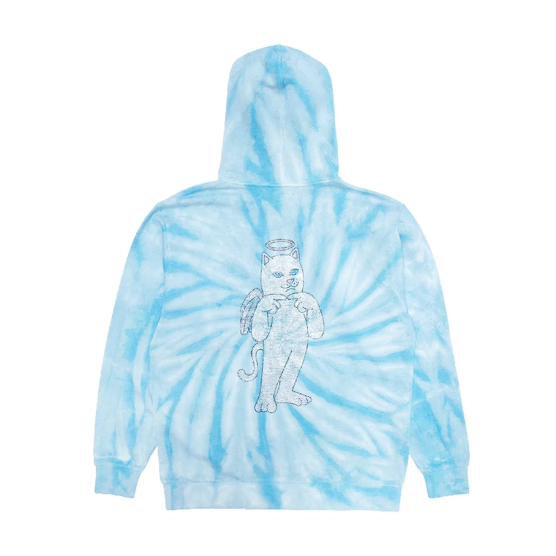 Sent From Heaven Hoodie (Light Blue Spiral Dye) Cclassic Men's Tweed
