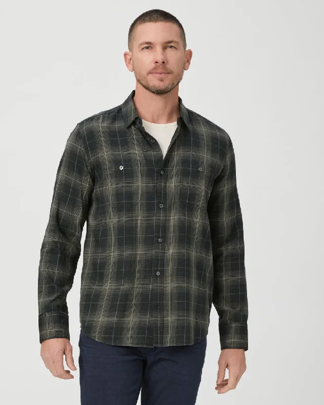 PAIGE Everett Shirt / Aspen Forest Masculine Men's Thick