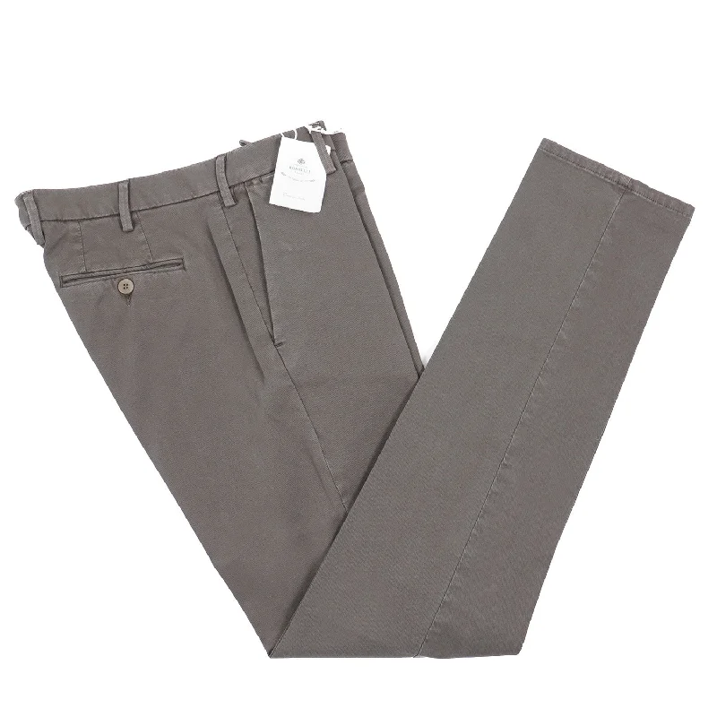 Luigi Borrelli Slim-Fit Cotton Pants Organic