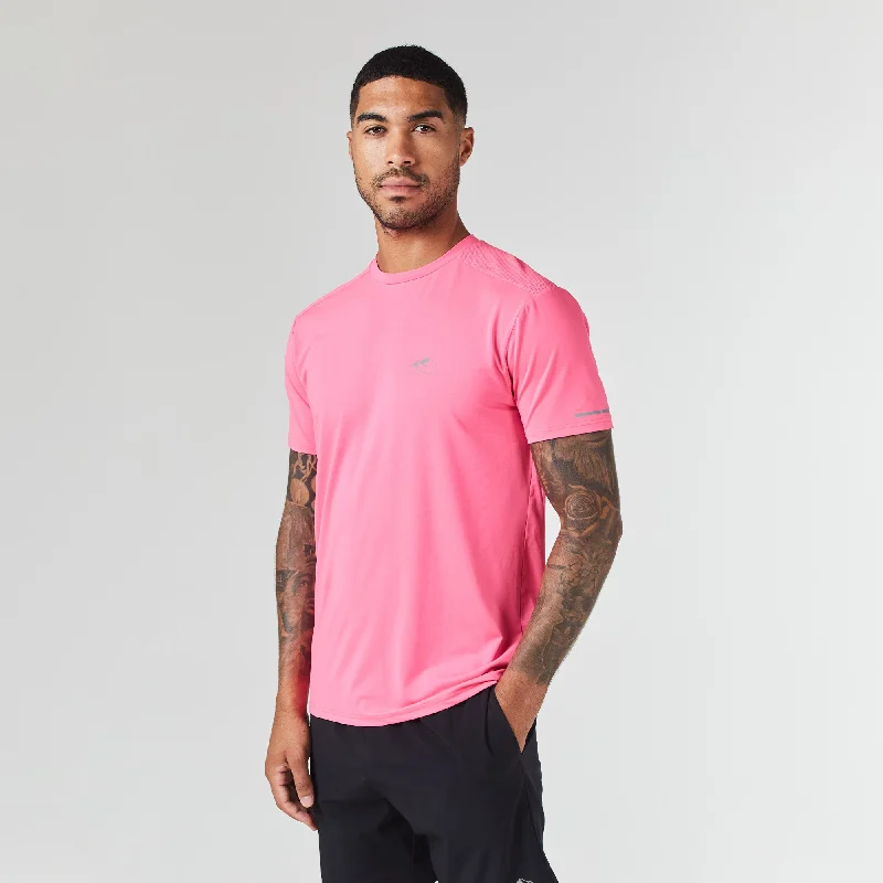 Performance T-Shirt | Fluorescent Pink Bold Men's Statement