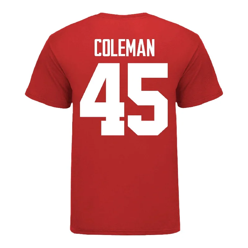 Ohio State Buckeyes Women's Lacrosse Student Athlete #45 Zoe Coleman T-Shirt Elegant Men's Cashmere