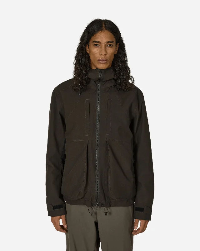 Hoodie Skeleton Shell Dark Soil Grey Organic