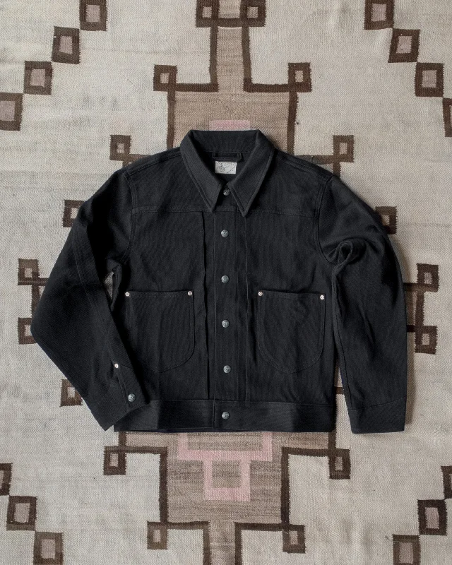 Bedford Cord Ranch Jacket - Black Sleek Men's Contemporary 