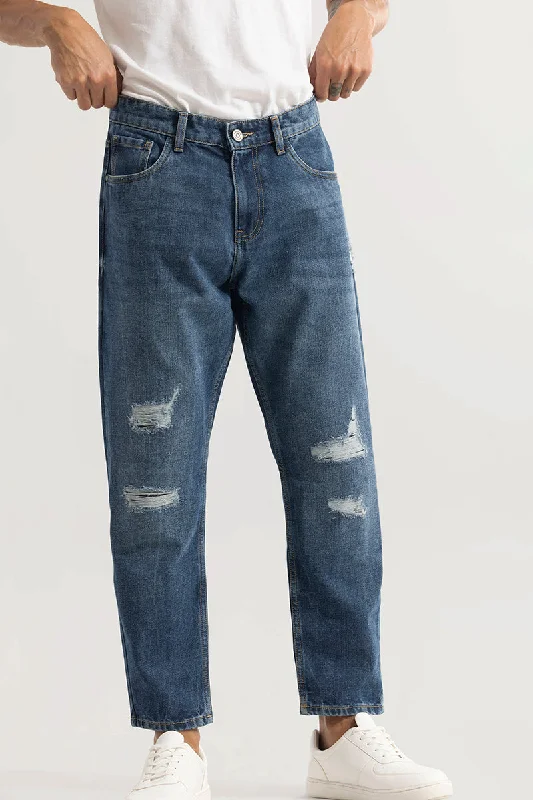 Castor Aegean Blue Baggy Jeans Masculine Men's 