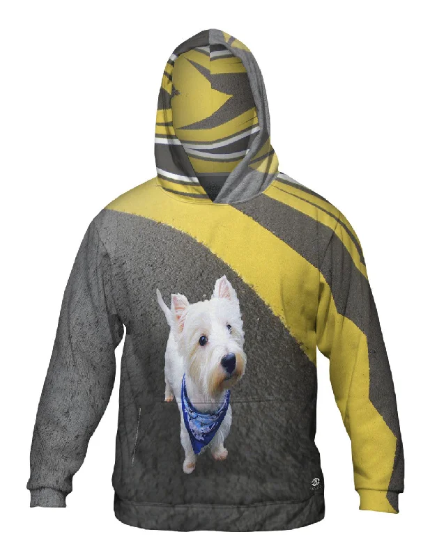Asphalt Kicking Westie Cool Men's Distressed