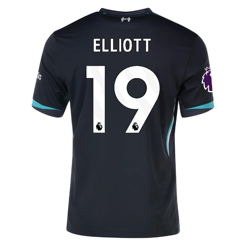 Nike Liverpool Harvey Elliott Away Jersey w/ EPL Patch 24/25 (Night Forest/Washed Teal) Vintage Men's 1970S Disco Nike Liverpool Harvey Elliott Away Jersey w/ EPL Patch 24/25 (Night Forest/Washed Teal) Vintage Men's 1970S Disco