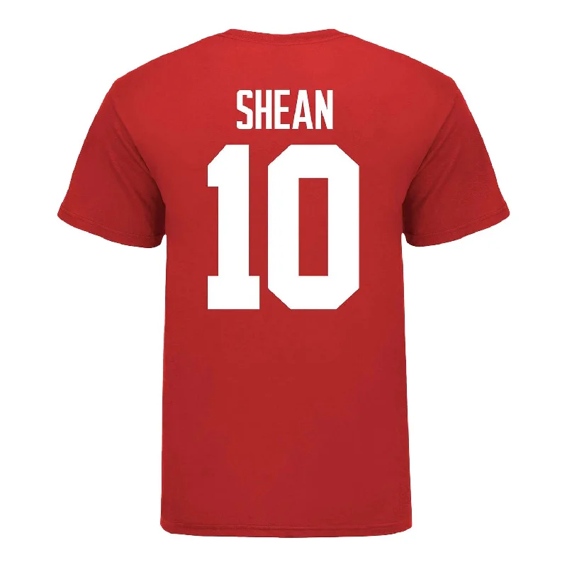 Ohio State Buckeyes Men's Lacrosse Student Athlete #10 Ed Shean T-Shirt Masculine Men's 