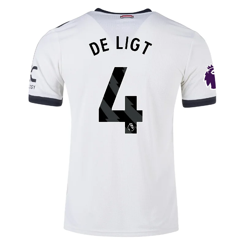 adidas Manchester United Matthijs de Ligt Authentic Third Jersey w/ EPL Patch 24/25 (Off White) Earthy Men's Sustainable adidas Manchester United Matthijs de Ligt Authentic Third Jersey w/ EPL Patch 24/25 (Off White) Earthy Men's Sustainable