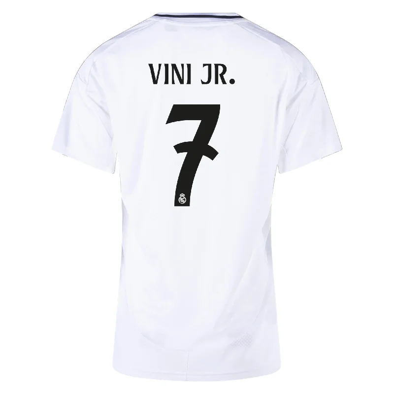 adidas Womens Real Madrid Vini Jr. Home Jersey 24/25 (White/Black) Trendy Men's Bucket adidas Womens Real Madrid Vini Jr. Home Jersey 24/25 (White/Black) Trendy Men's Bucket