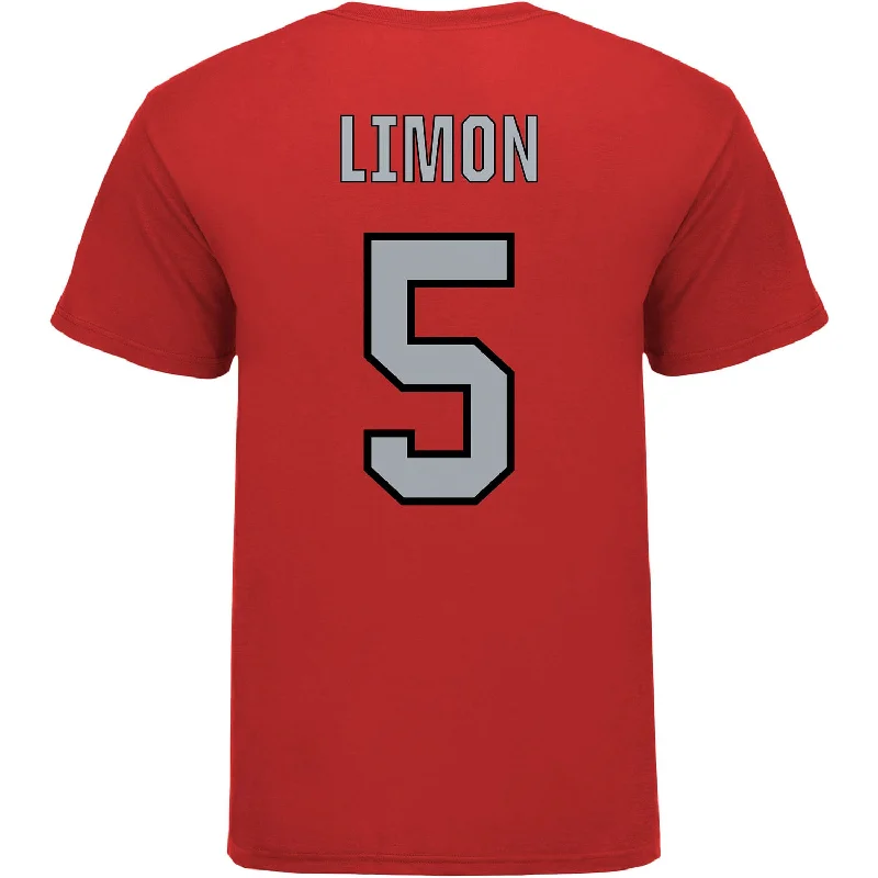 Ohio State Buckeyes Softball Student Athlete T-Shirt #5 Skylar Limon Relaxed Men's Australian 