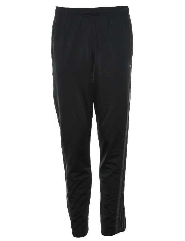 Adidas Black Slim Leg Track Pants - W34 L31 British Gentleman Style