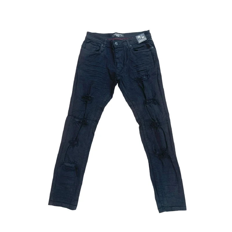 Arketype Ripped Black Jean Cozy Men's Sherpa