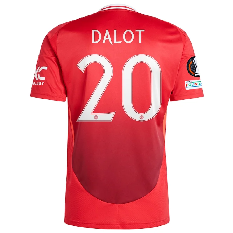 adidas Manchester United Diogo Dalot Home Jersey w/ Europa League Patches 24/25 (MUFC Red) Adventure adidas Manchester United Diogo Dalot Home Jersey w/ Europa League Patches 24/25 (MUFC Red) Adventure
