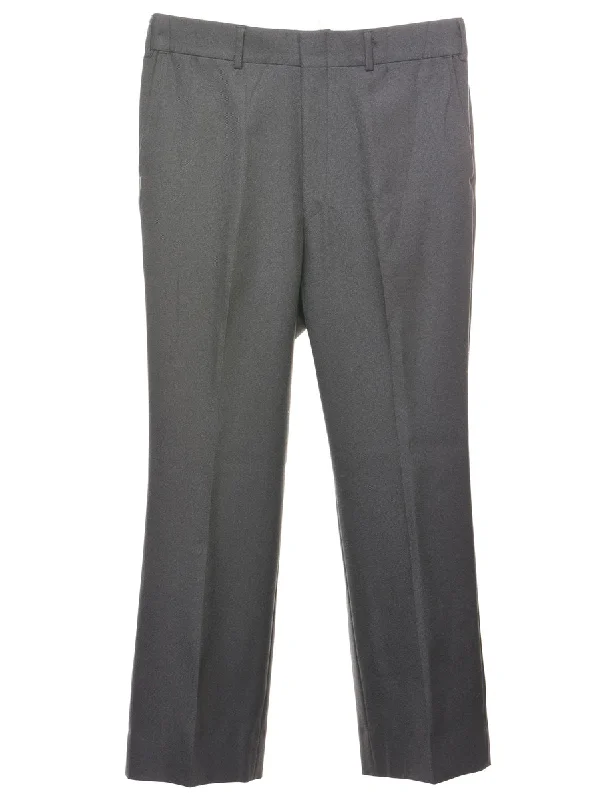 Grey Trousers - W34 L29 Trendy Men's Oversized