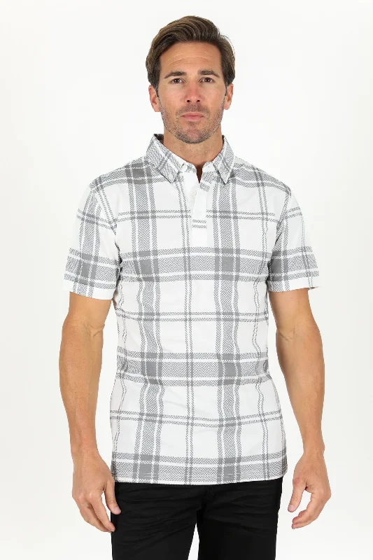 Men's Cotton Modern Fit White Polo Stylish Men's Neon