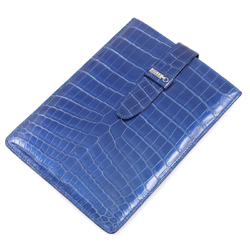 Zilli iPad Mini Case in Pearlescent Crocodile Luxurious Men's High