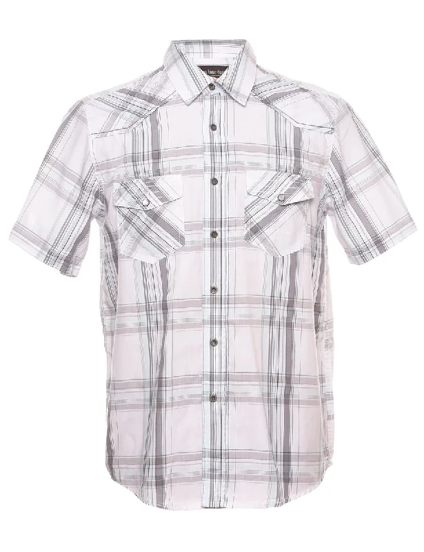 No Boundaries Checked Shirt - M Dynamic Men's Glow