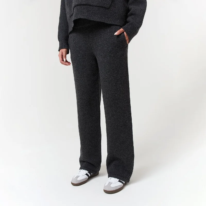 Knit Open Hem Jogger | Charcoal Marl Modern Men's Tech