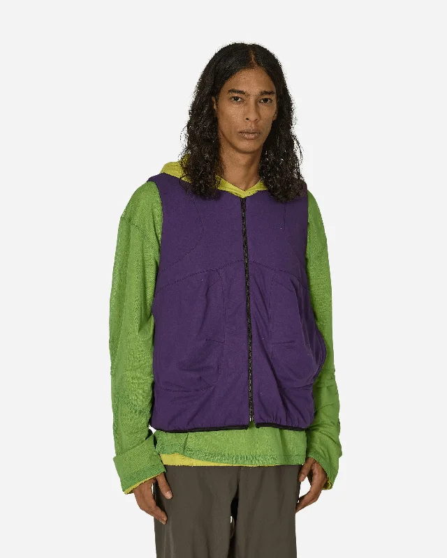 Padded Jersey Vest Starling Purple Casual Men's Loose