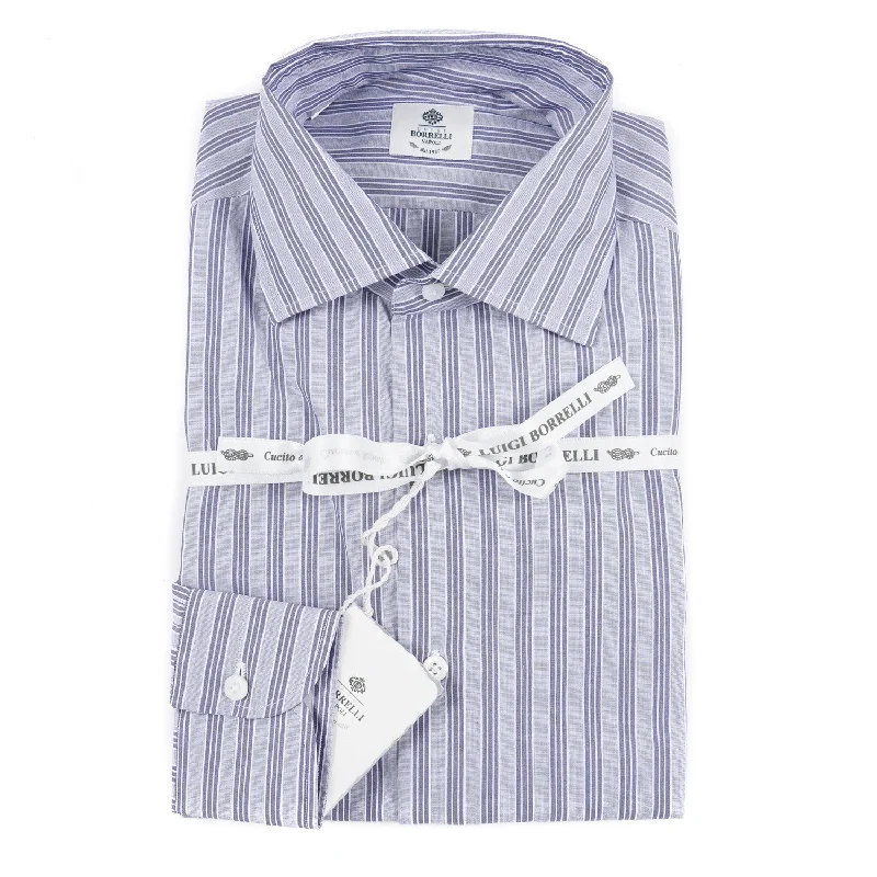 Luigi Borrelli Regular-Fit Cotton Dress Shirt Vacation