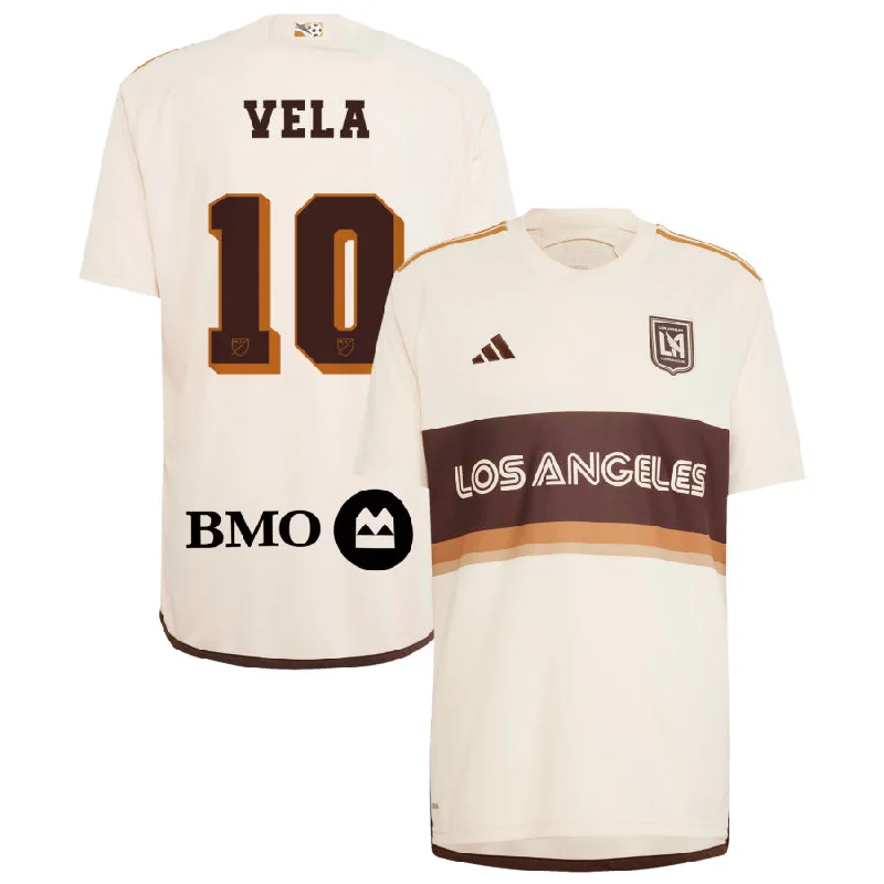 adidas LAFC Carlos Vela Third Jersey 24/25 (Linen/Dark Brown) Youthful Men's Anime adidas LAFC Carlos Vela Third Jersey 24/25 (Linen/Dark Brown) Youthful Men's Anime