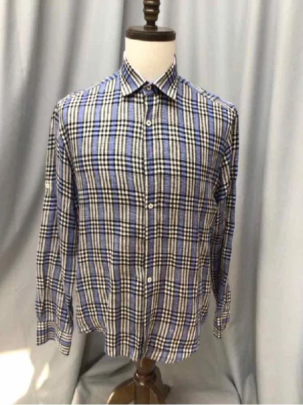 SIZE MEDIUM BUGATCHI Men's SHIRTS Trendy Men's Scandinavian